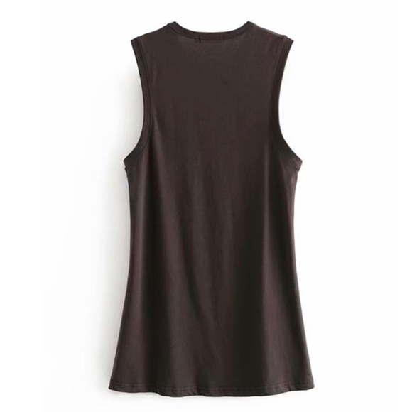 Dancing Outlaw Boho Graphic Tee Tank Dress NEW - Picture 8 of 11